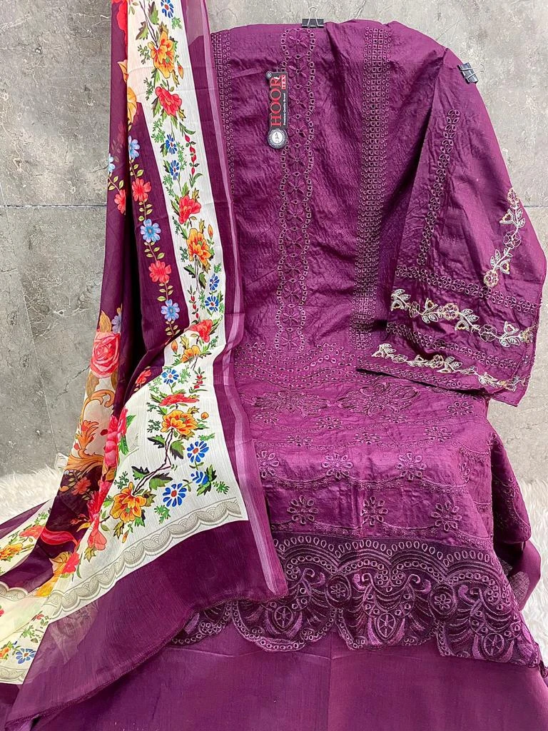 Hoor Tex H-125 Heavy Cotton Wholesale Pakistani Salwar Suit Catalog — Wholesale Salwar Suits, hoor Tex wholesale from Surat - Gallery Image 5